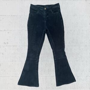 Kate Quinn Women’s Corduroy Flare Navy Blue Jeans Size 8